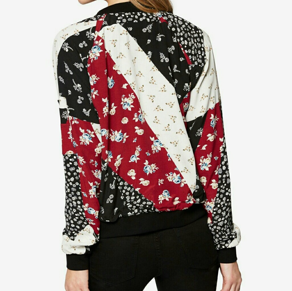 NWT Patchwork bomber jacket - Picture 2 of 2